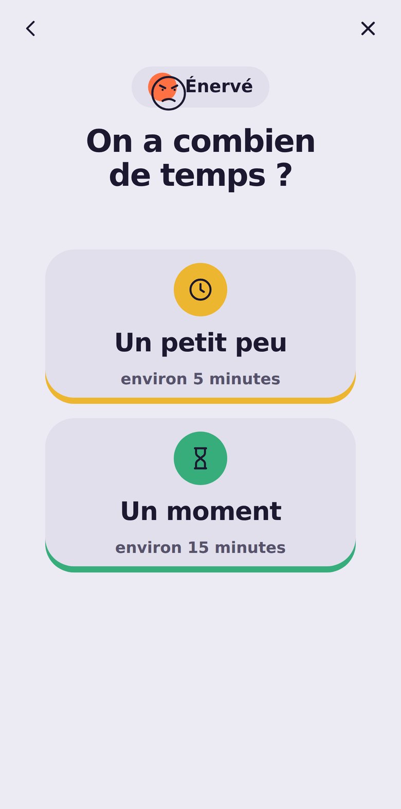 Le temps que tu as